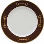 Cheval Chestnut Brown Dinner Plate 10.6\ Diameter
